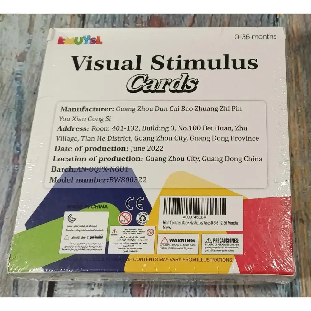 Visual‎ Stimulus Cards for Babies 0-36 Months